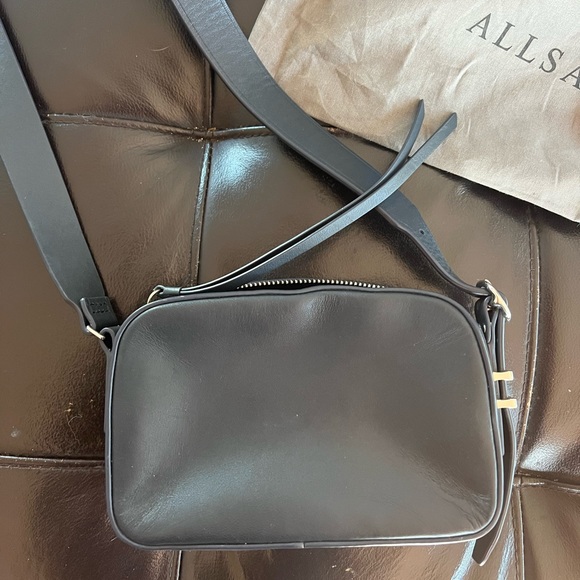 All Saints leather crossbody camera bag - Picture 4 of 5
